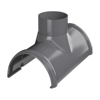 Воронка желоба ТехноНиколь ПВХ, серый Воронка желоба ТехноНиколь ПВХ, серый