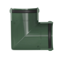 Угол желоба 90° ТехноНиколь ПВХ, зеленый Угол желоба 90° ТехноНиколь ПВХ, зеленый