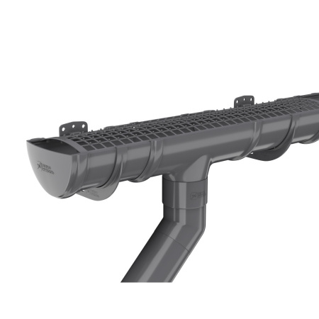 Заглушка желоба ТехноНиколь ПВХ, серый Заглушка желоба ТехноНиколь ПВХ, серый