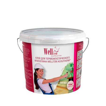 Клей для термоакустического флизелина Wellton Acoutherm Fix, 5кг. РФ