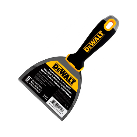 Шпатель малярный 127мм (5'') нерж. сталь с прорезиненной ручкой DEWALT. Польша /2-141/