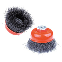 Щетка крацовка с гайкой М14 из витой проволки 80мм. Китай (090501)