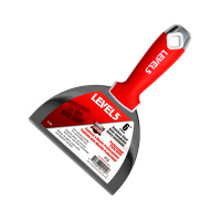 Шпатель малярный 152,4мм (6'') нерж. сталь с прорезиненной рукояткой. LEVEL5. Польша /5-142/