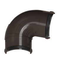 Угол желоба регулируемый 90°-150° ТехноНиколь ПВХ, темно-коричневый Угол желоба регулируемый 90°-150° ТехноНиколь ПВХ, темно-коричневый
