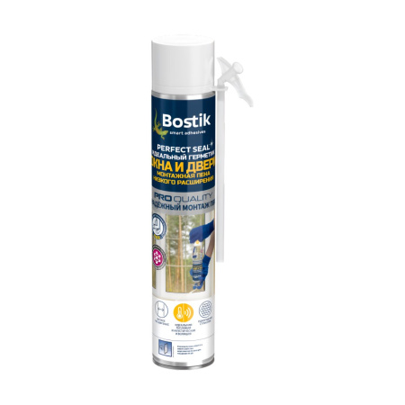 Пена монтажная Bostik Perfect Seal "Окна и Двери" бытовая 700 мл. Румыния