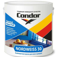 Краска ВД-АК для окон и дверей Condor Nordweiss-30 3кг. РБ Краска ВД-АК для окон и дверей Condor Nordweiss-30 3кг. РБ
