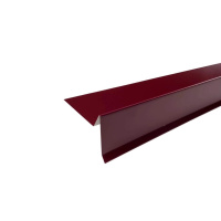 Планка торцевая ТехноНиколь 75*25*65*5*2000мм, красный (RAL 3005)