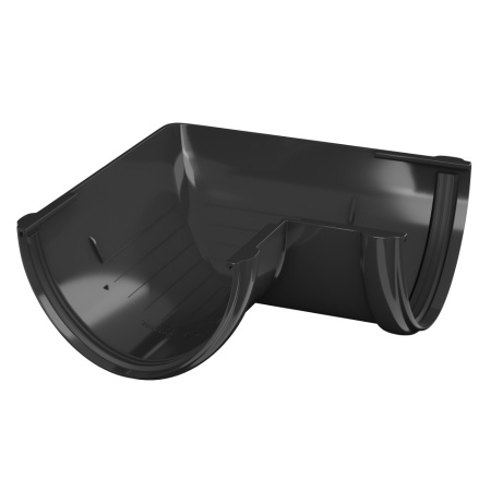 Угол желоба 90° ТехноНиколь ПВХ, черный Угол желоба 90° ТехноНиколь ПВХ, черный