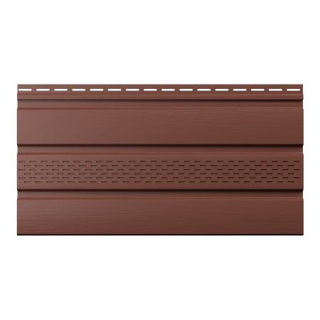 Софит ТехноНиколь частично перфорированный, каштан, 3м.