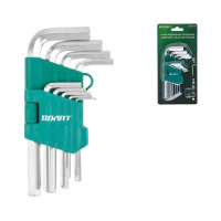 Набор ключей шестигр. 1.5-10мм, 9шт коротк. (11015-09), ВОЛАТ