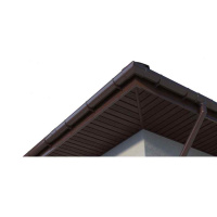 Софит ТехноНиколь Оптима частично перфорированный, каштан, 3м