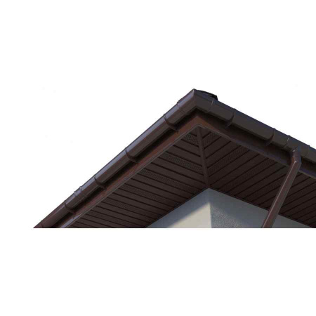 Софит ТехноНиколь Оптима частично перфорированный, каштан, 3м