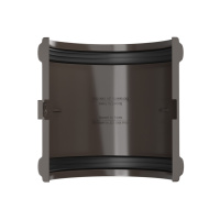 Соединитель желоба ТехноНиколь ПВХ, темно-коричневый