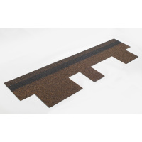 Черепица гибкая ТехноНиколь Фокстрот, дуб (4A4E21-3308RUS), 3м2/уп.