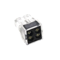 Клемма строительно-монтажная с пастой REXANT. 4 отверстия. Китай Клемма строительно-монтажная с пастой REXANT. 4 отверстия. Китай