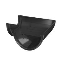 Угол желоба 90° ТехноНиколь ПВХ, черный Угол желоба 90° ТехноНиколь ПВХ, черный