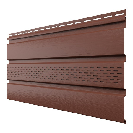 Софит ТехноНиколь частично перфорированный, каштан, 3м.