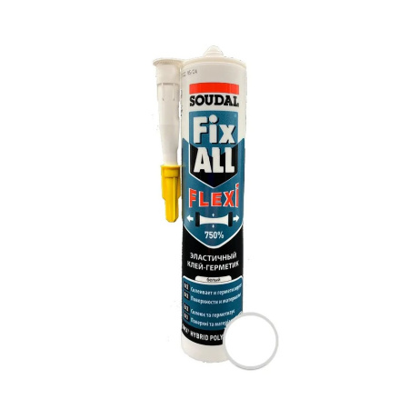 Клей - герметик Soudal Fix All Flexi гибридный белый 290 мл. Словения