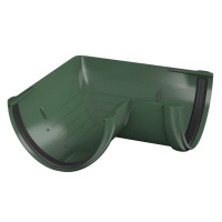 Угол желоба 90° ТехноНиколь ПВХ, зеленый Угол желоба 90° ТехноНиколь ПВХ, зеленый