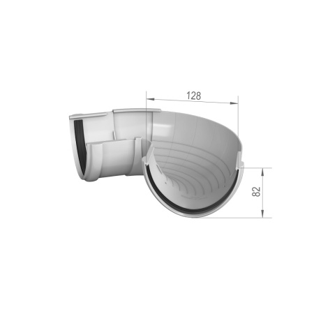 Угол желоба регулируемый 90°-150° ТехноНиколь ПВХ, зеленый