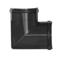 Угол желоба 90° ТехноНиколь ПВХ, черный