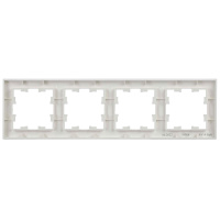 Рамка 4-местная IEK BRITE РУ-4-БрЧ белый (BR-M42-K01), Китай