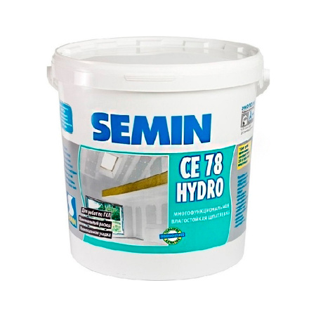Шпатлевка Semin CE 78 HYDRO многофункциональная влагостойкая 20кг. РФ