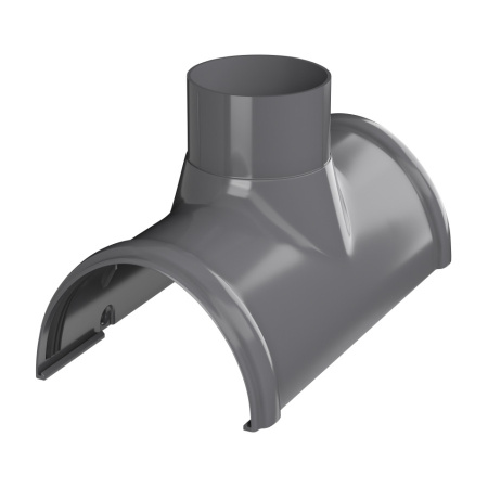 Воронка желоба ТехноНиколь ПВХ, серый