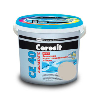 CERESIT CE 40 aquastatic Композиция для заполнения швов НВ, эластичная серая (07) (Беларусь) 5 кг