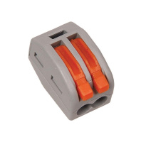 Клемма строительно-монтажная многораз. IEK. 2 отверстия. Китай Клемма строительно-монтажная многораз. IEK. 2 отверстия. Китай