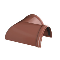 Угол желоба 90° ТехноНиколь ПВХ, красный Угол желоба 90° ТехноНиколь ПВХ, красный