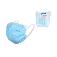 Маска текст. 3-х слойн. бытовая синяя (уп. 50 шт) (1300381477606) Маска текст. 3-х слойн. бытовая синяя (уп. 50 шт) (1300381477606)