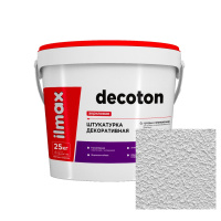 Штукатурка декоративная акриловая Ilmax decoton 0.5мм, белая, 25кг Штукатурка декоративная акриловая Ilmax decoton 0.5мм, белая, 25кг