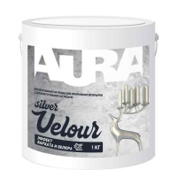 Лакокрасочный материал декоративно-отделочный Aura Dekor «Velour Silver» 1кг, РБ