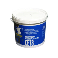Шпатлевка SEMIN CE 78 универсальная полимерная белая крышка 20кг. РФ, шт