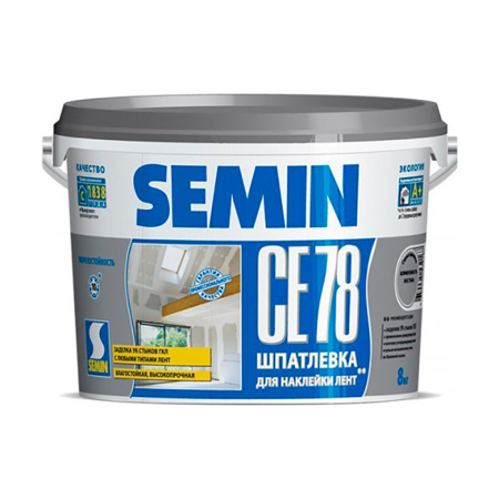 Шпатлевка Semin CE 78 (серая крышка) для швов, 25кг. РФ