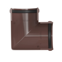 Угол желоба 90° ТехноНиколь ПВХ, коричневый Угол желоба 90° ТехноНиколь ПВХ, коричневый