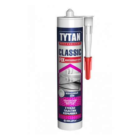 Клей монтажный TYTAN Classic Fix прозрачный 310 мл. Польша