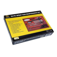 Набор для чистки краскораспылителя, 22 предмета /LS-207/ Schtaer