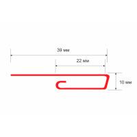 Профиль финишный ТехноНиколь Оптима, мелисса, 3м.