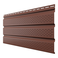 Софит ТехноНиколь полностью перфорированный, каштан, 3м.