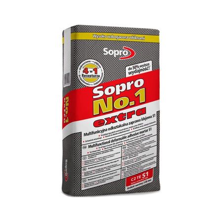 Клей для плитки Sopro №1/400 exstra 22,5кг. РП