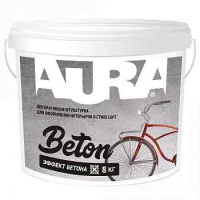 Штукатурка декоративная Aura Dekor «Beton» 0.2мм, серая 8кг, РБ