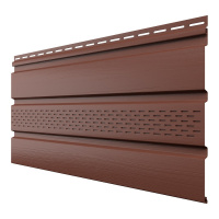 Софит ТехноНиколь частично перфорированный, каштан, 3м.