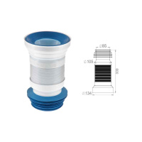 Гофра для унитаза, армированная 600 мм, AV Engineering (AVE129600)