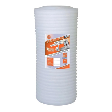 Теплоизоляция Тепофол (подложка). Тип НПЭ. Толщина 3 мм. Ширина 1,05 м. РФ.