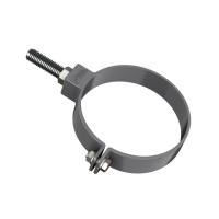 Хомут трубы универсальный ТехноНиколь ПВХ L=180мм, серый Хомут трубы универсальный ТехноНиколь ПВХ L=180мм, серый