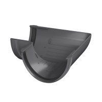 Угол желоба 90° ТехноНиколь ПВХ, серый