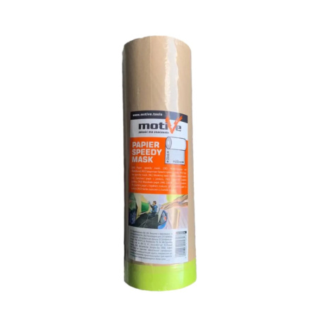 Бумага укрывочная 30 см x 20 м. Speedy mask рулон с клейкой лентой. Польша 
