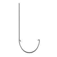 Кронштейн желоба ТехноНиколь ПВХ, металлический, серый Кронштейн желоба ТехноНиколь ПВХ, металлический, серый